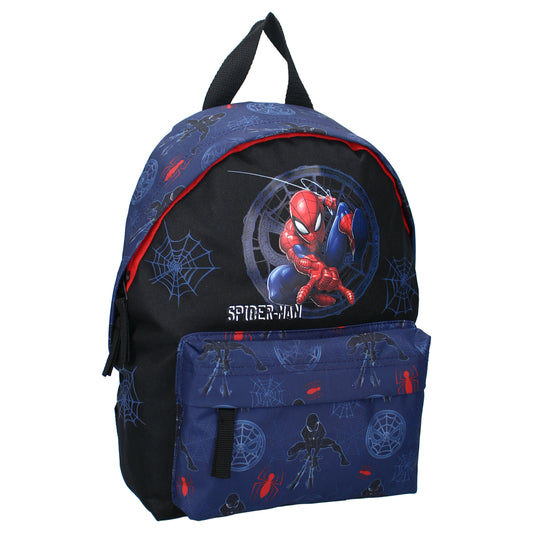 Spiderman Rucksack für Kinder mit Hauptfach und Vordertasche