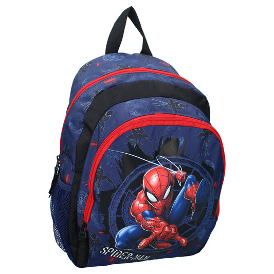 Spiderman Rucksack mit 4 Fächern und verstellbaren Gurten für Kinder