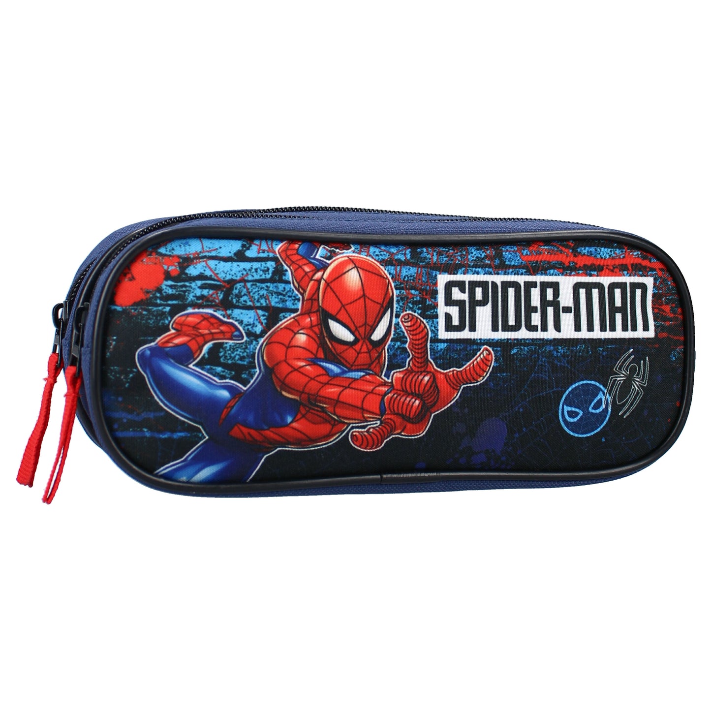 Spider-Man Federmäppchen Doppel-Fach Federmappe Etui für Kinder