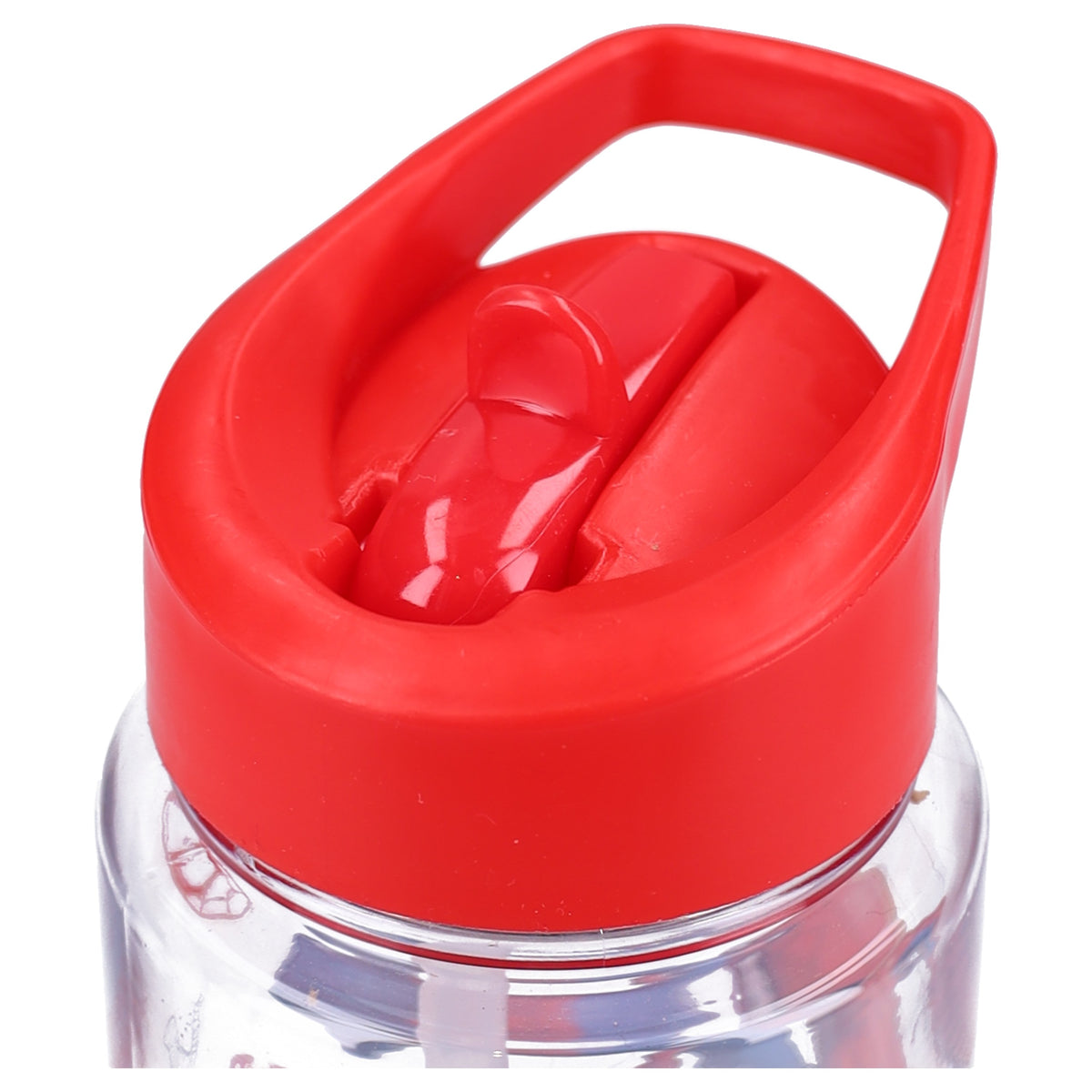 Spider-Man Kinder Trinkflasche 450 ml mit integriertem Strohhalm für Kita Schule Freizeit und Ausflüge