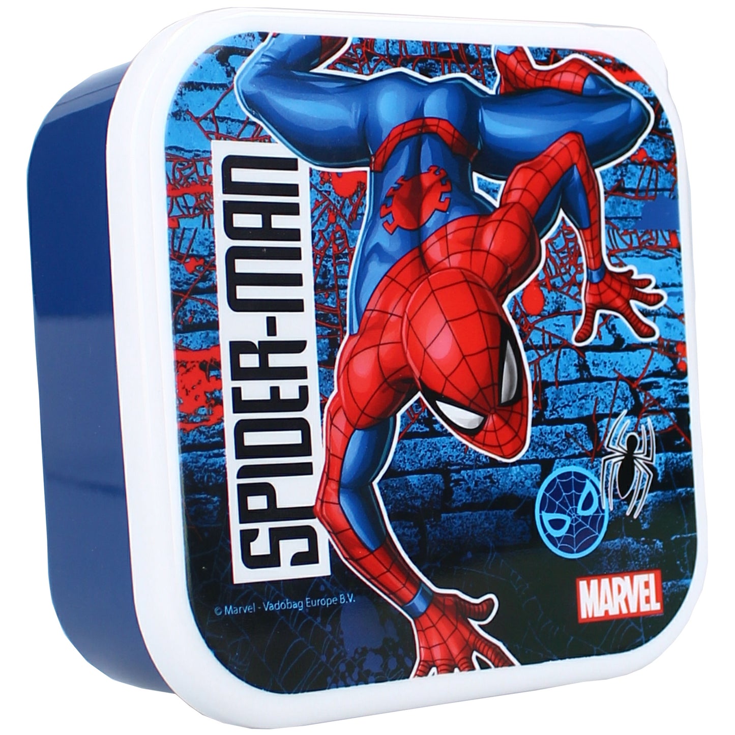 Spider-Man Snackboxen-Set – 3 stapelbare Dosen Praktisch für Schule & unterwegs