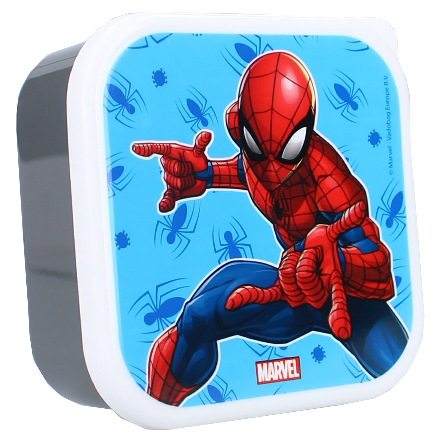 Spider-Man Snackboxen-Set – 3 stapelbare Dosen Praktisch für Schule & unterwegs