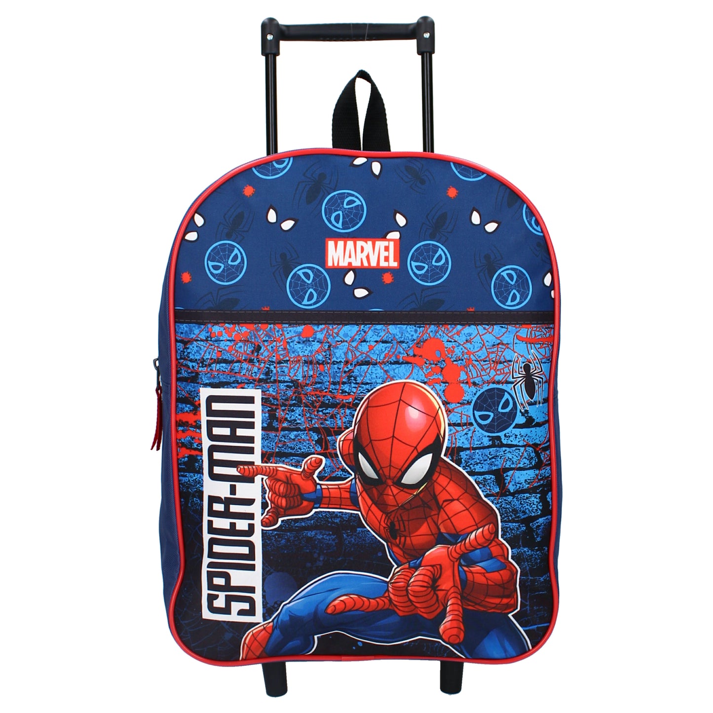 Spiderman Trolley 39x30 cm mit Teleskopgriff und großem Hauptfach für Kinder