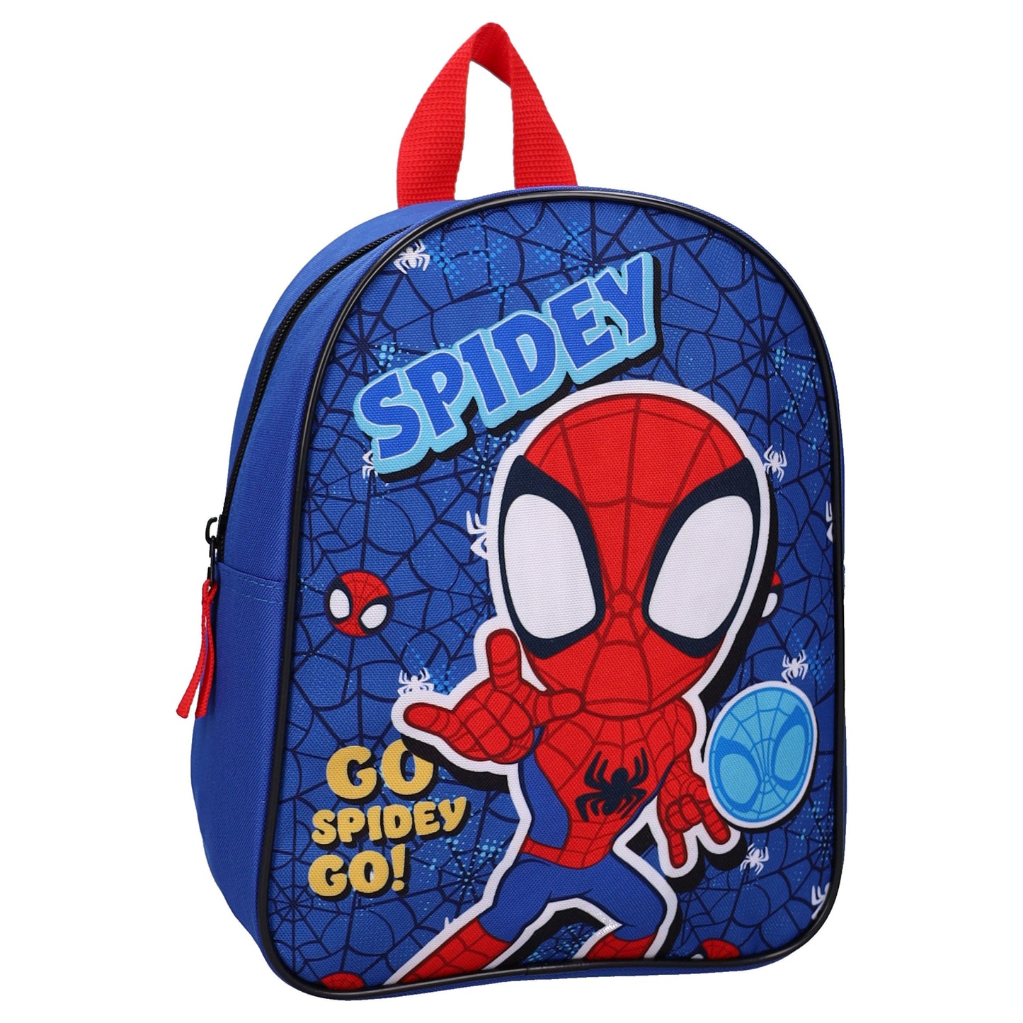 Spidey Schulrucksack Horizon Hero blau mit Spinnennetz Design