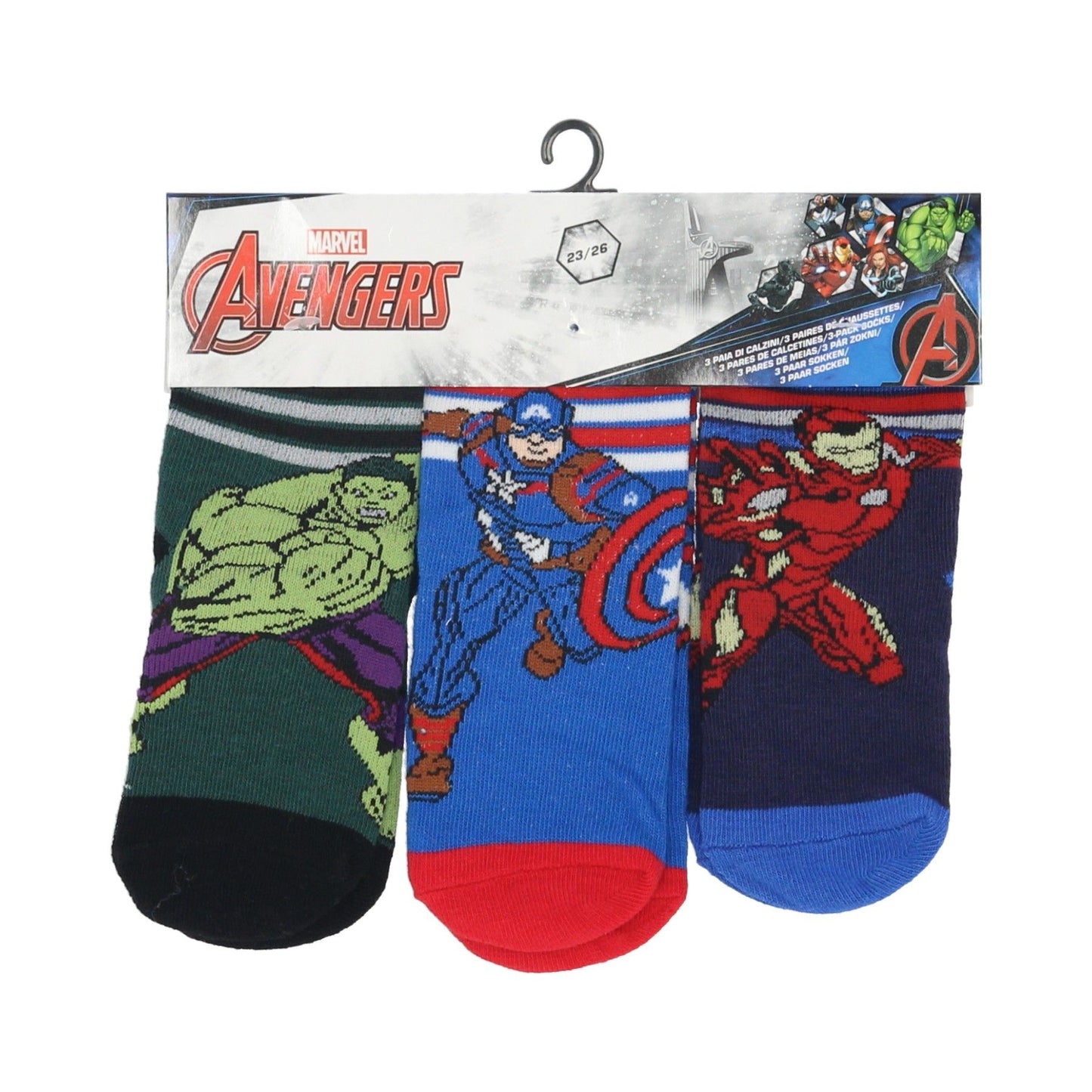 Marvel 3er-Pack Socken Avengers Söckchen