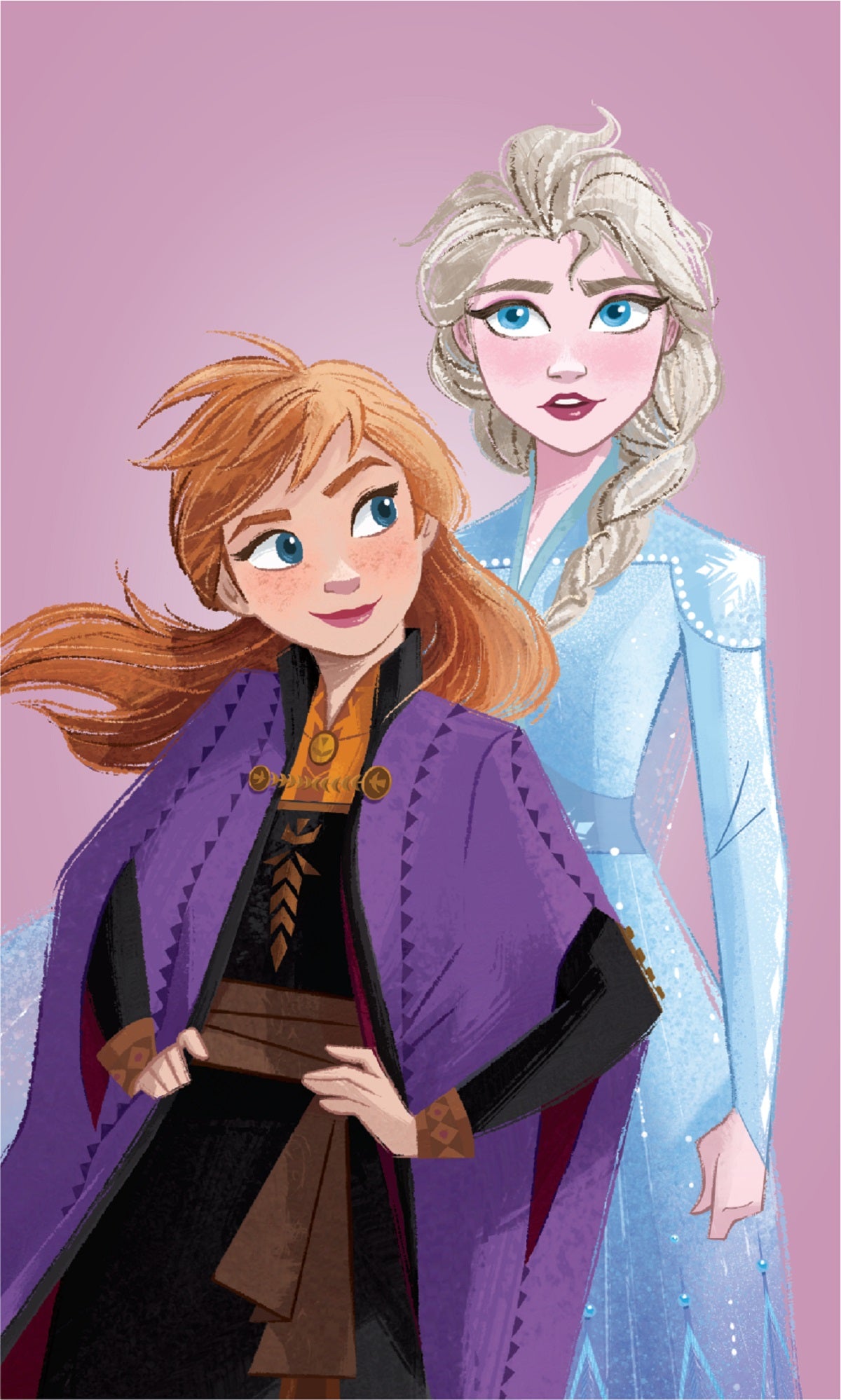 Disney Frozen Handtuch 100% Baumwolle, 30x50 cm, schnelltrocknend & bedruckt