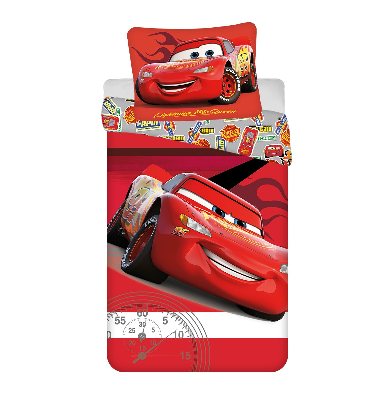 Cars Baumwolle Bettwäsche – Bettbezug 140x200 cm & Kissenbezug 70x90 cm