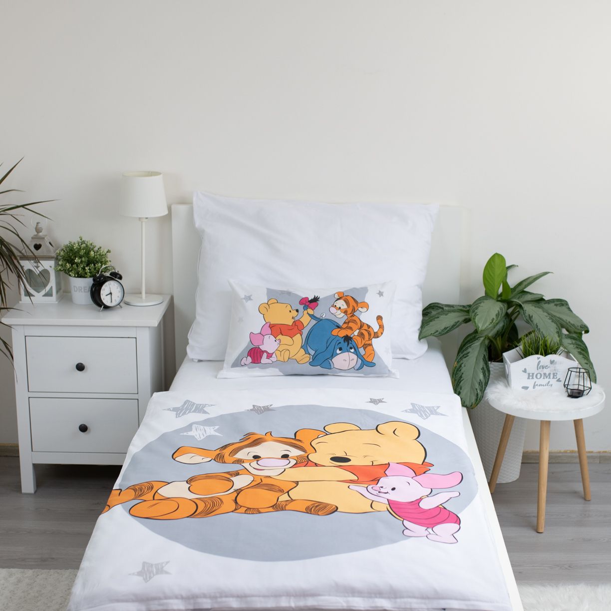 Winnie The Pooh Kinderbettwäsche – Bettbezug 100x135 cm & Kissenbezug 40x60 cm
