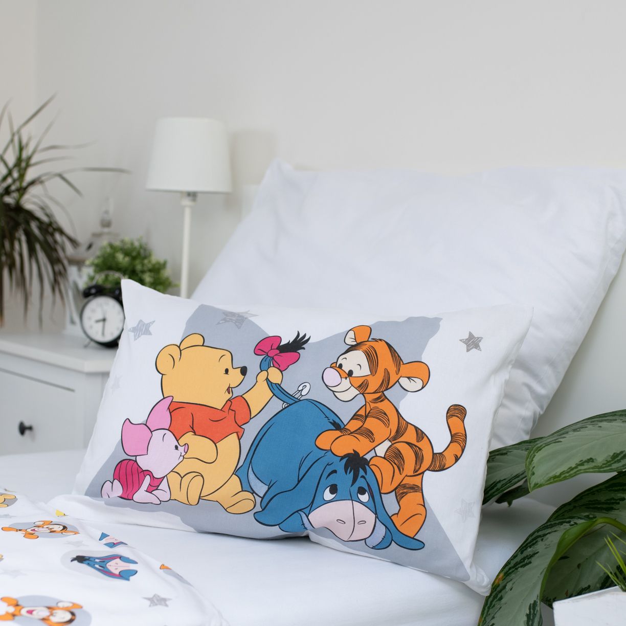 Winnie The Pooh Kinderbettwäsche – Bettbezug 100x135 cm & Kissenbezug 40x60 cm