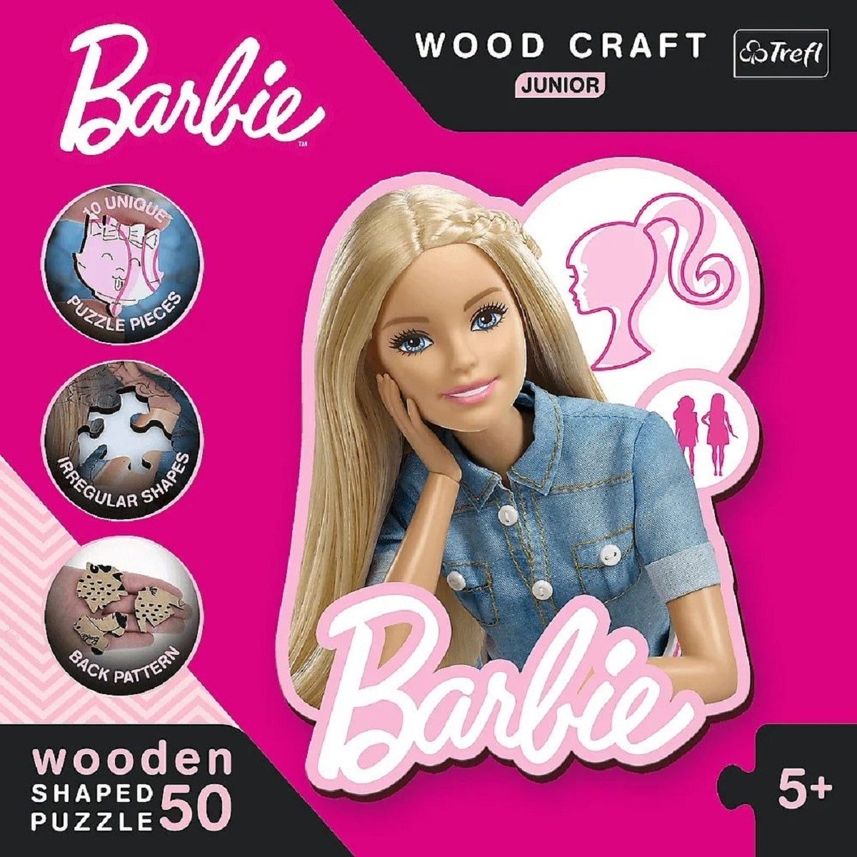Barbie Puzzle aus Holz 50 Teile für kreative Puzzler ab 5 Jahren