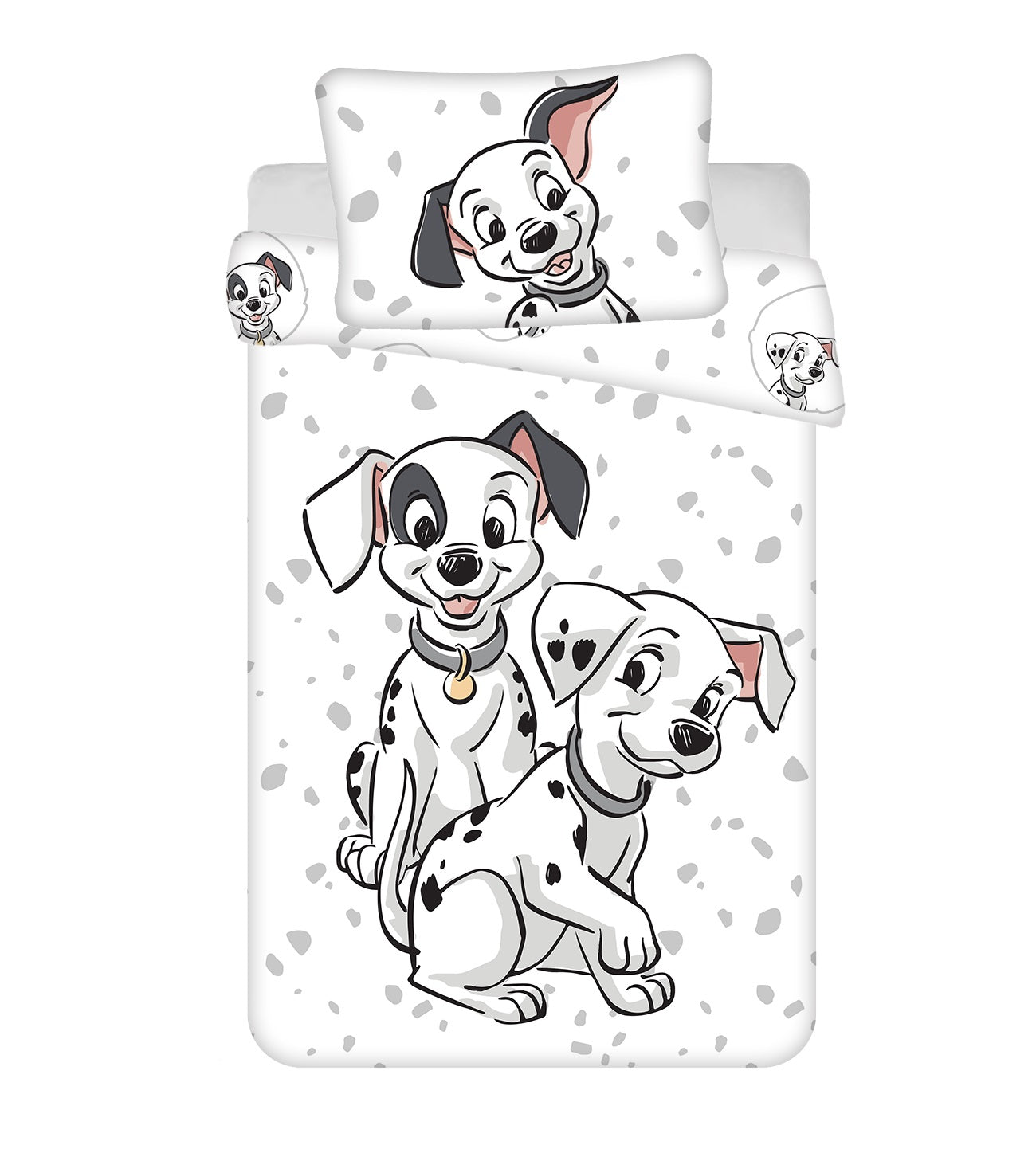 101 Dalmatiner Bettwäsche-Set für Kinder – Bettbezug 100x135 cm & Kissenbezug 40x60 cm