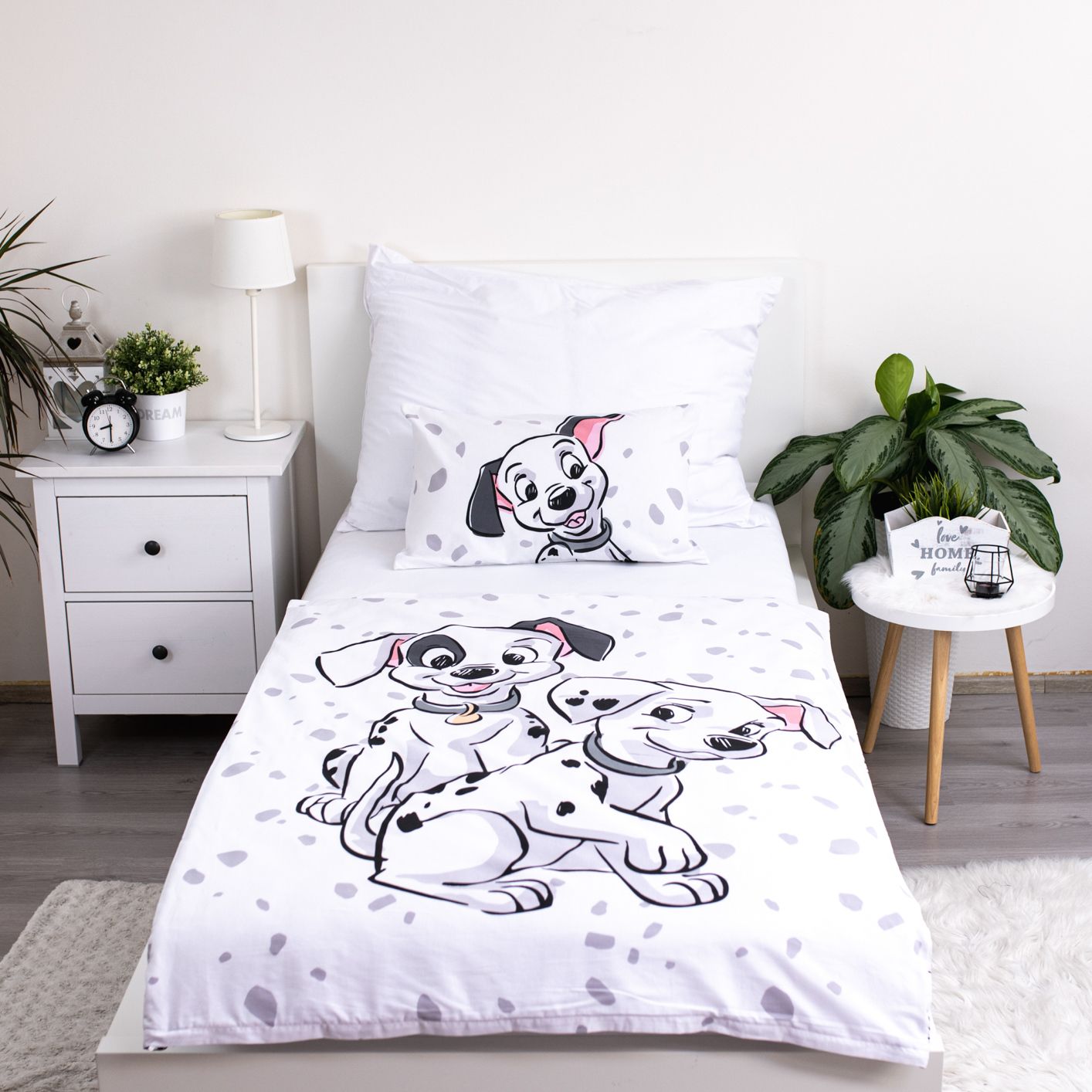 101 Dalmatiner Bettwäsche-Set für Kinder – Bettbezug 100x135 cm & Kissenbezug 40x60 cm