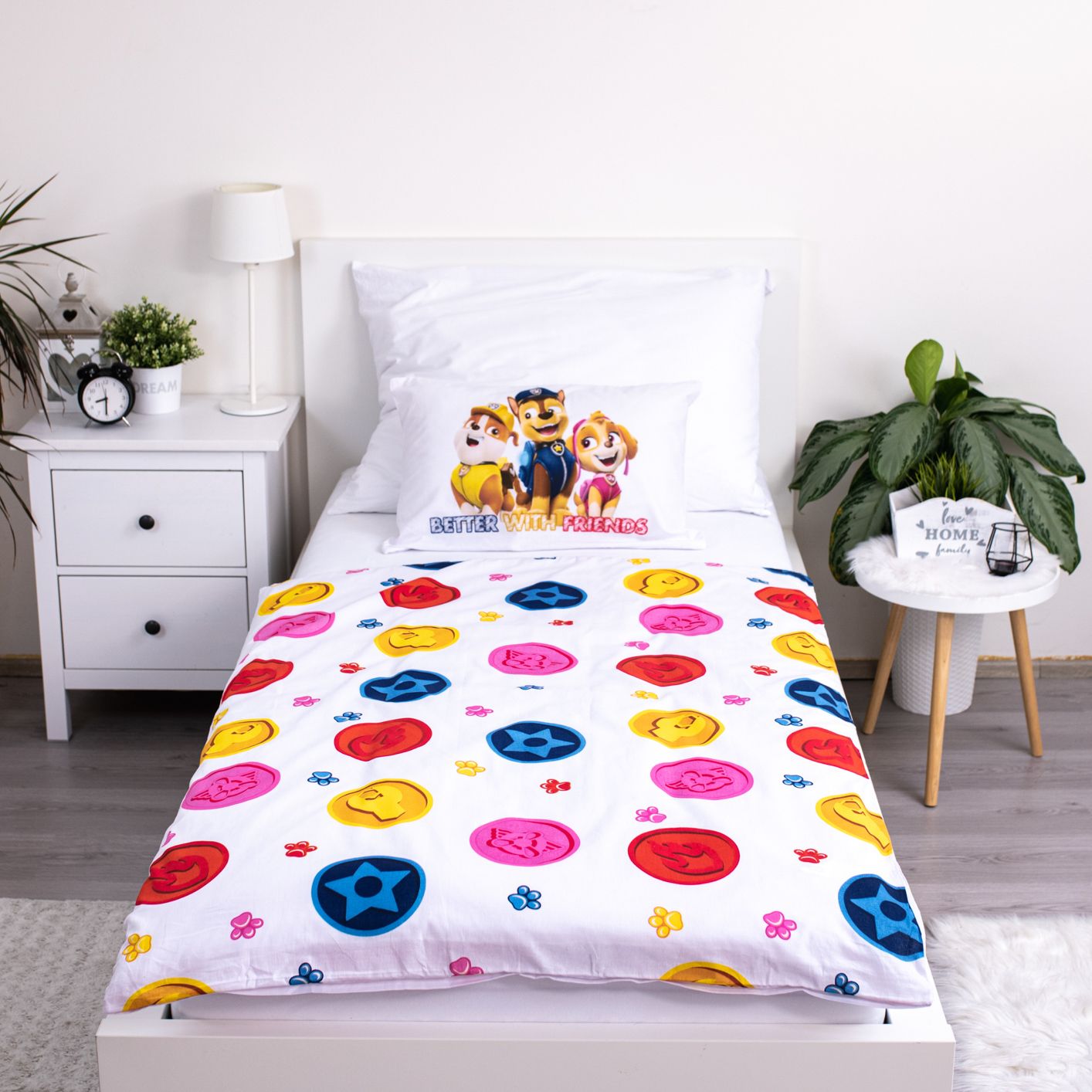 Paw Patrol Kinderbettwäsche – Bettbezug 100x135 cm & Kissenbezug 40x60 cm