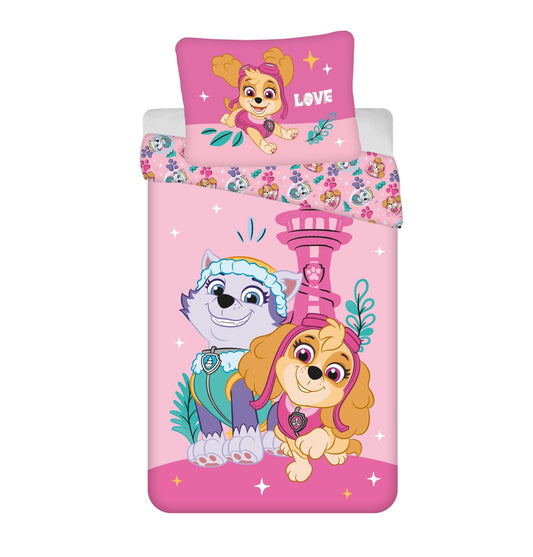 Paw Patrol Kuschelige Bettwäsche Polyester, 140x200 cm & 70x90 cm