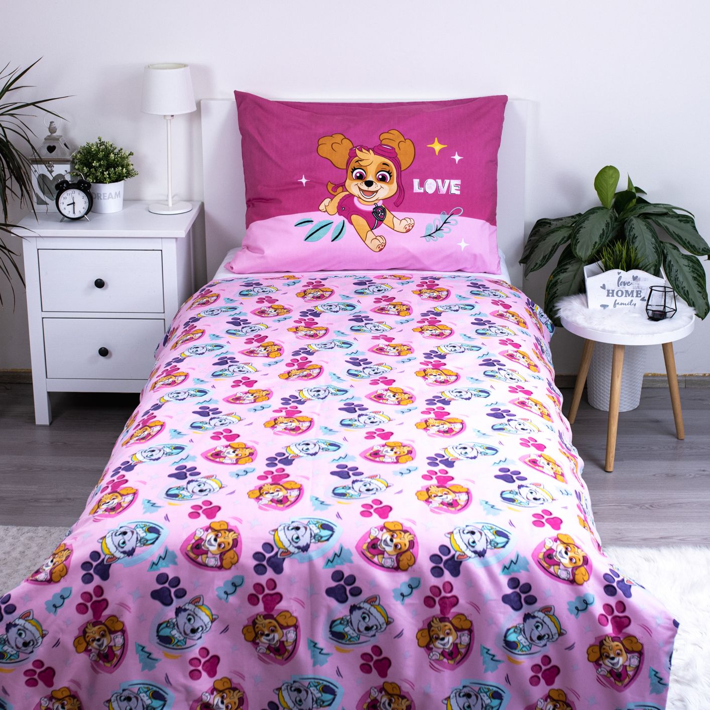 Paw Patrol Kuschelige Bettwäsche Polyester, 140x200 cm & 70x90 cm