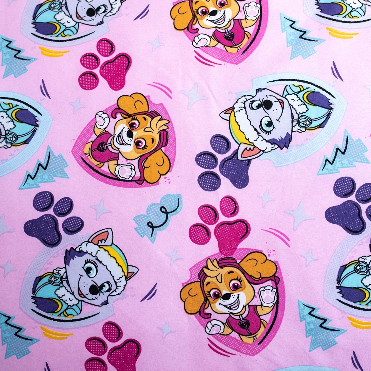 Paw Patrol Kuschelige Bettwäsche Polyester, 140x200 cm & 70x90 cm