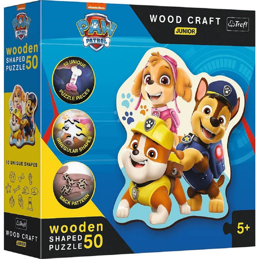 Paw Patrol 50-teiliges Holzpuzzle – Ideal für kleine Puzzler ab 3 Jahren