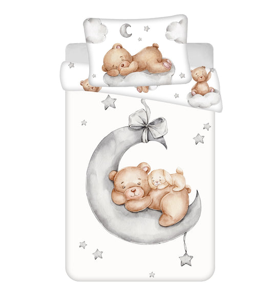 Teddy Bear Kinderbettwäsche – Bettbezug 100x135 cm & Kissenbezug 40x60 cm