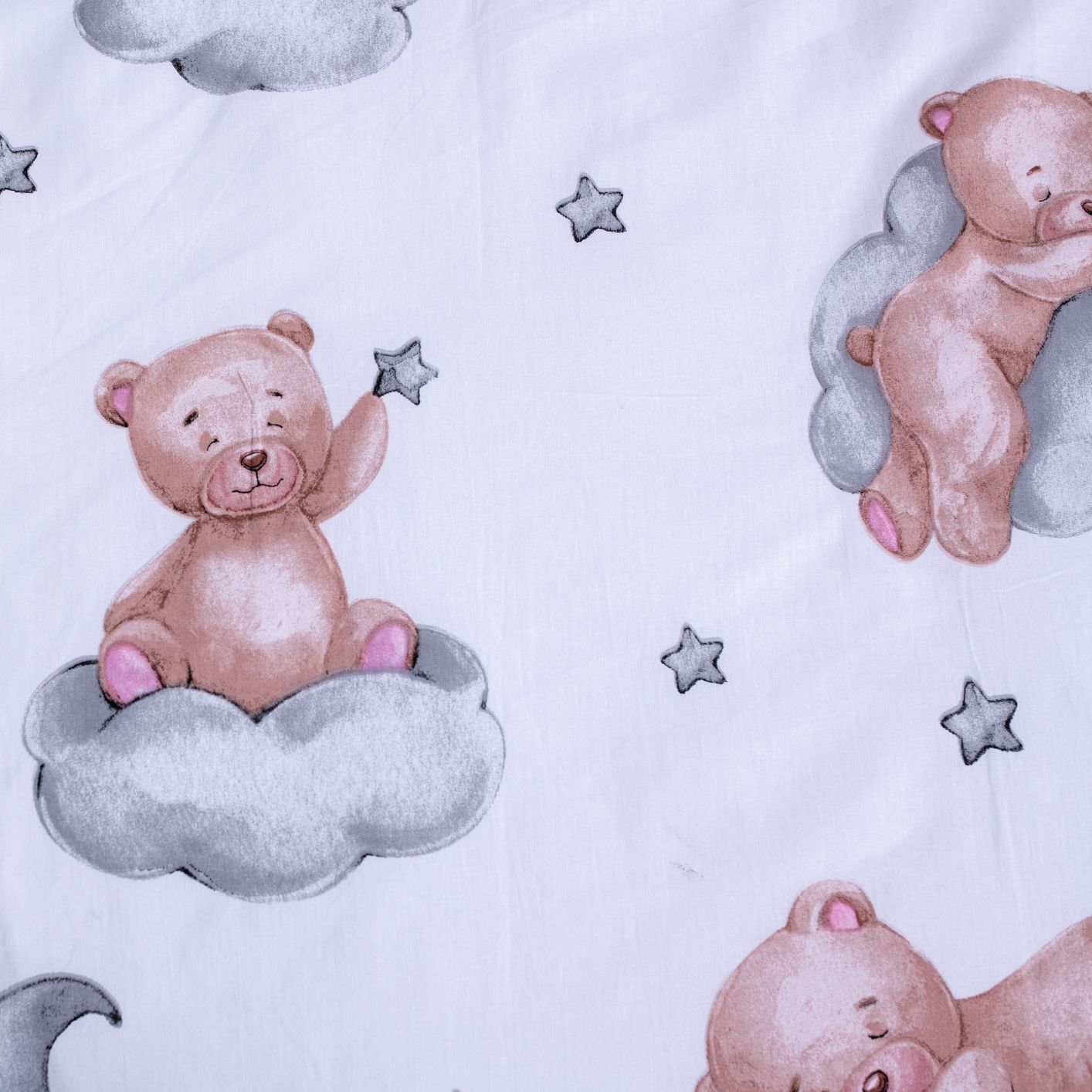 Teddy Bear Kinderbettwäsche – Bettbezug 100x135 cm & Kissenbezug 40x60 cm