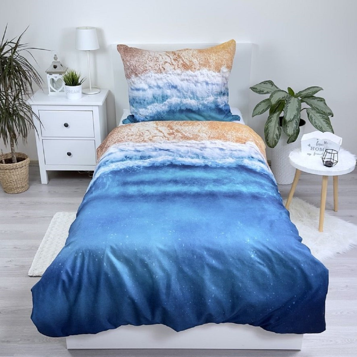Paradise Beach Kuschelige Bettwäsche Polyester, 140x200 cm & 70x90 cm