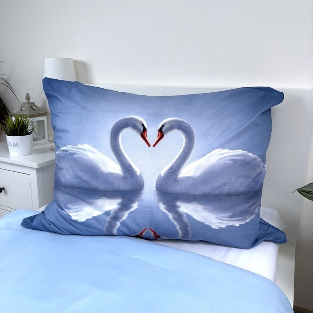 Swans Kuschelige Bettwäsche Polyester, 140x200 cm & 70x90 cm