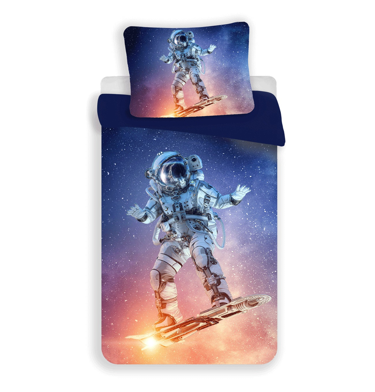 Astronaut Kuschelige Bettwäsche Polyester, 140x200 cm & 70x90 cm