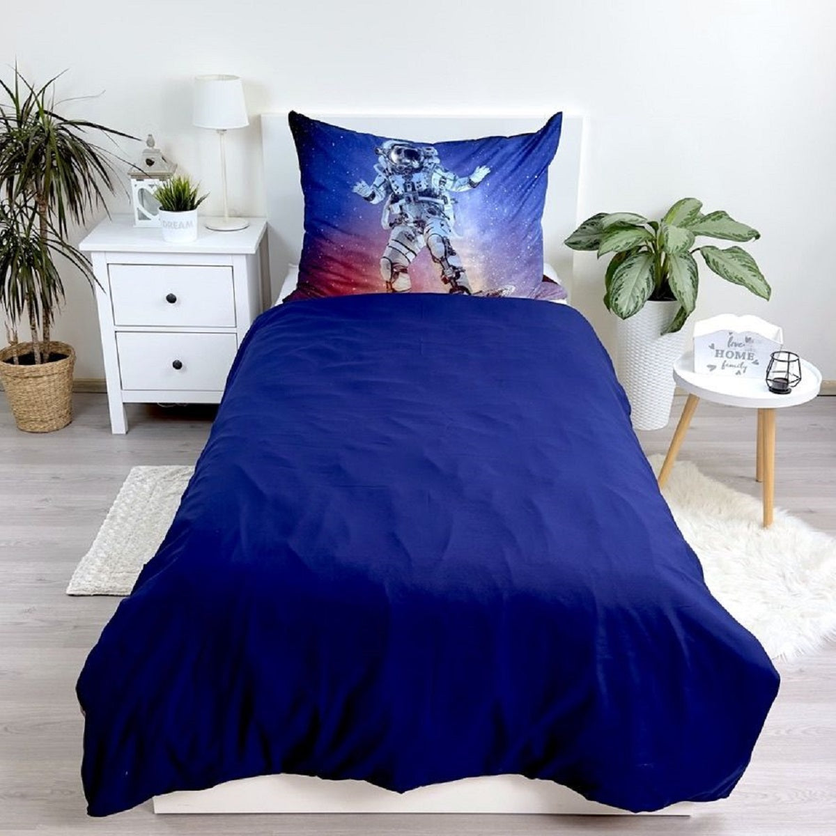 Astronaut Kuschelige Bettwäsche Polyester, 140x200 cm & 70x90 cm