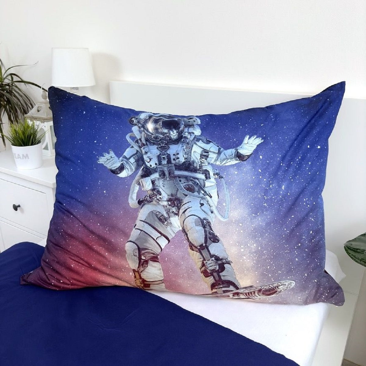 Astronaut Kuschelige Bettwäsche Polyester, 140x200 cm & 70x90 cm