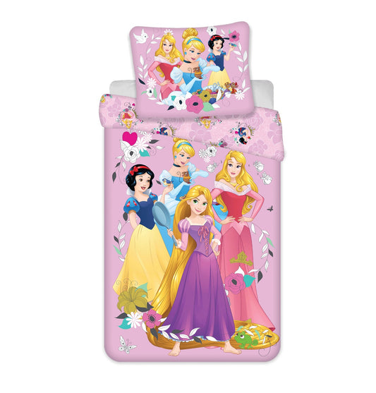 Disney Prinzessinnen Design Kuschelige Bettwäsche Baumwolle, 140x200 cm & 70x90 cm