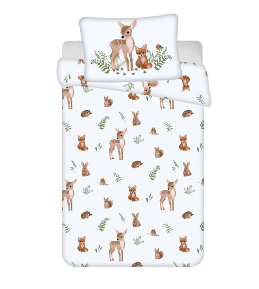 Weiche Kinderbettwäsche aus Baumwolle – 100x135 cm Bettbezug & 40x60 cm Kissenbezug