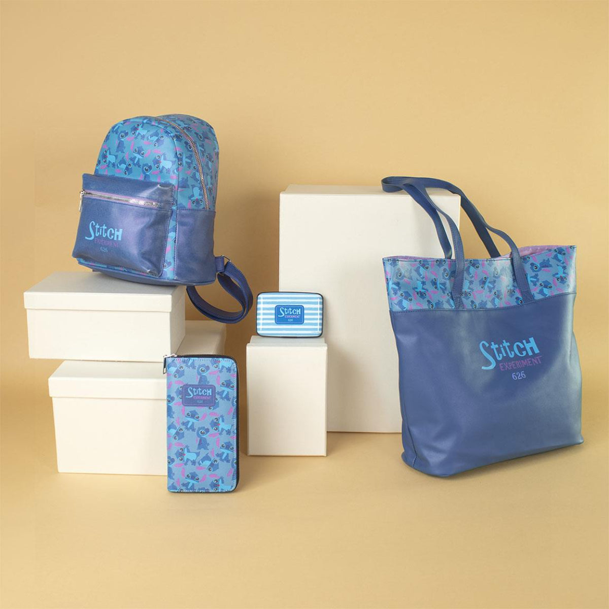 Disney Stitch Rucksack Damen Mode Rucksack Faux-Leder – Freizeit & Alltag