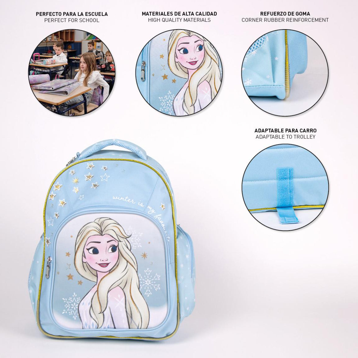 Disney Frozen Rucksack für Kinder – Freizeitrucksack & Kinderrucksack für Schule & Ausflüge