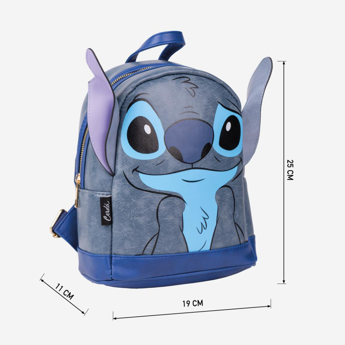 Disney Rucksack Stitch Casual Tasche Damen Kunstleder mit Stickdetails