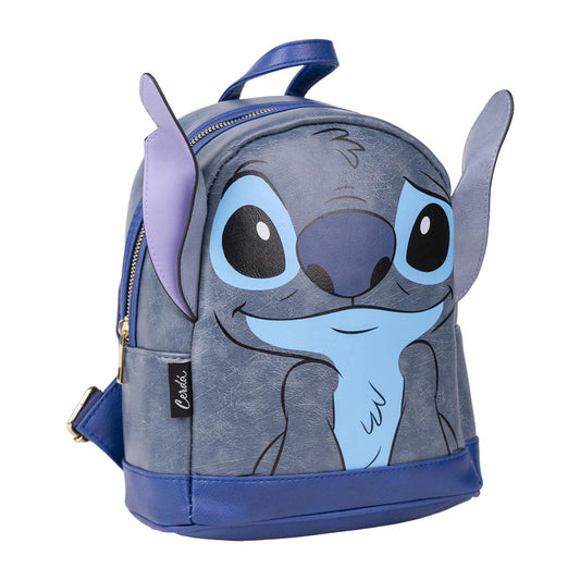 Disney Rucksack Stitch Casual Tasche Damen Kunstleder mit Stickdetails