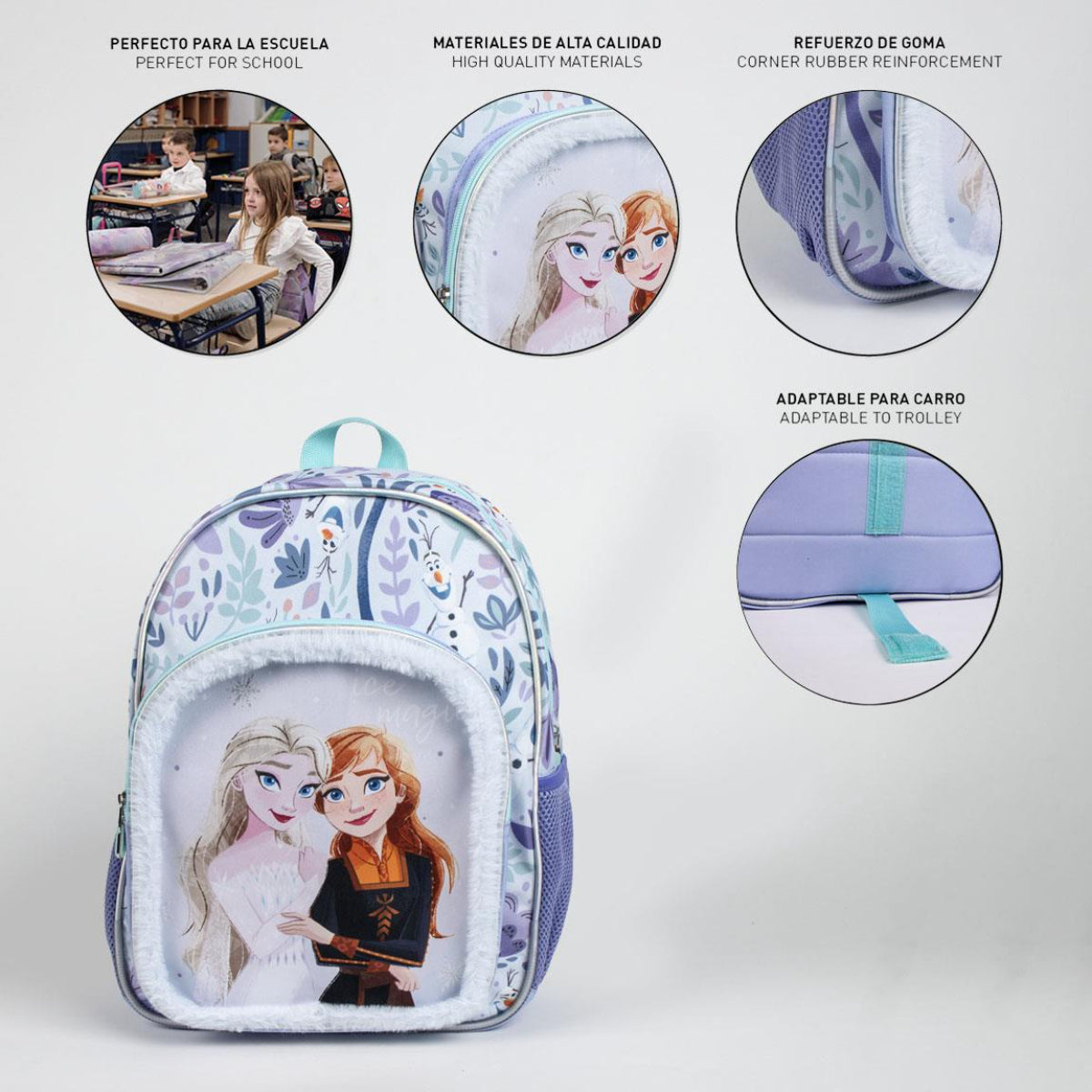 Disney Frozen Rucksack für Kinder – Freizeitrucksack & Kinderrucksack für Schule & Ausflüge