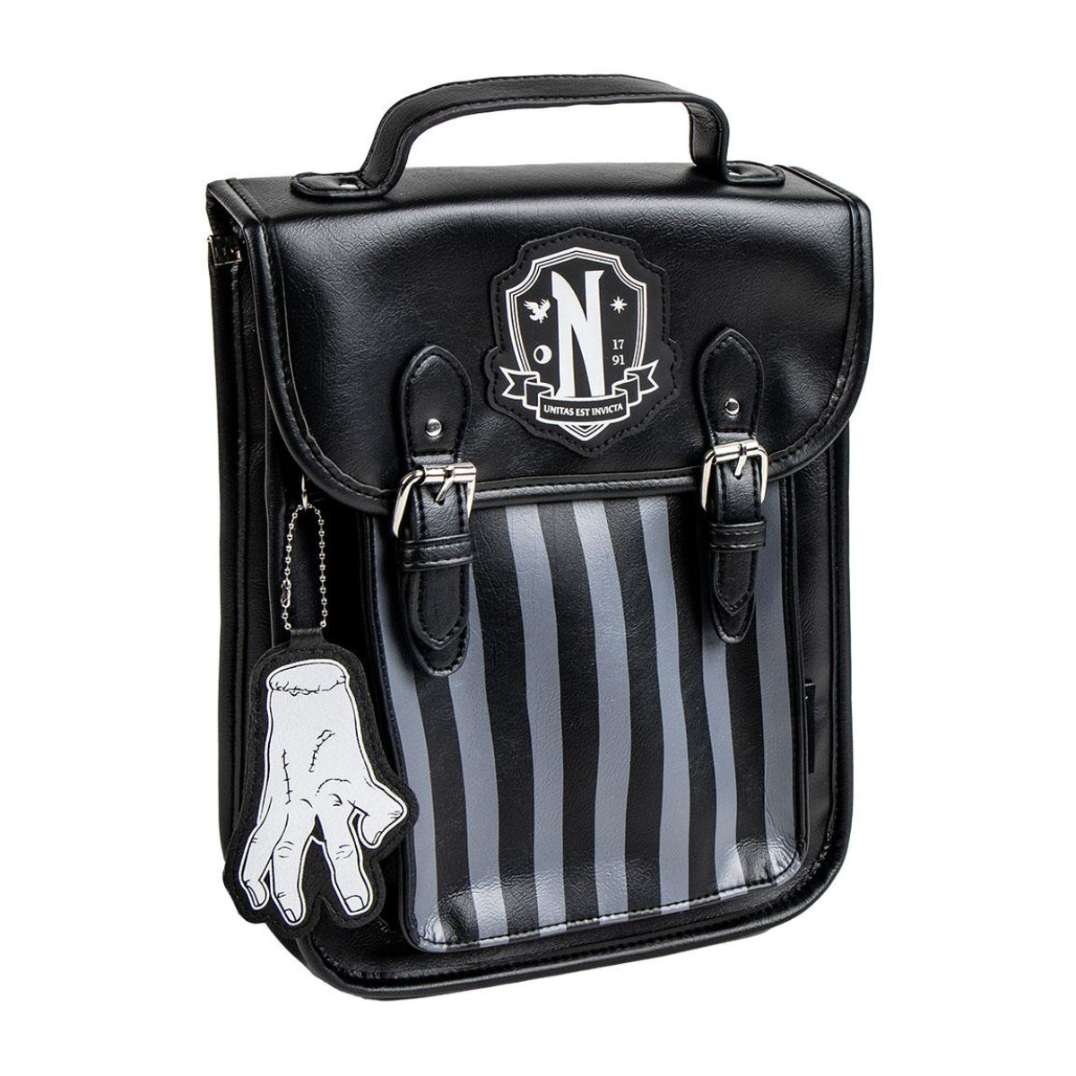 Wednesday Addams Rucksack Damen – Casual PU Rucksack – Mystery Look