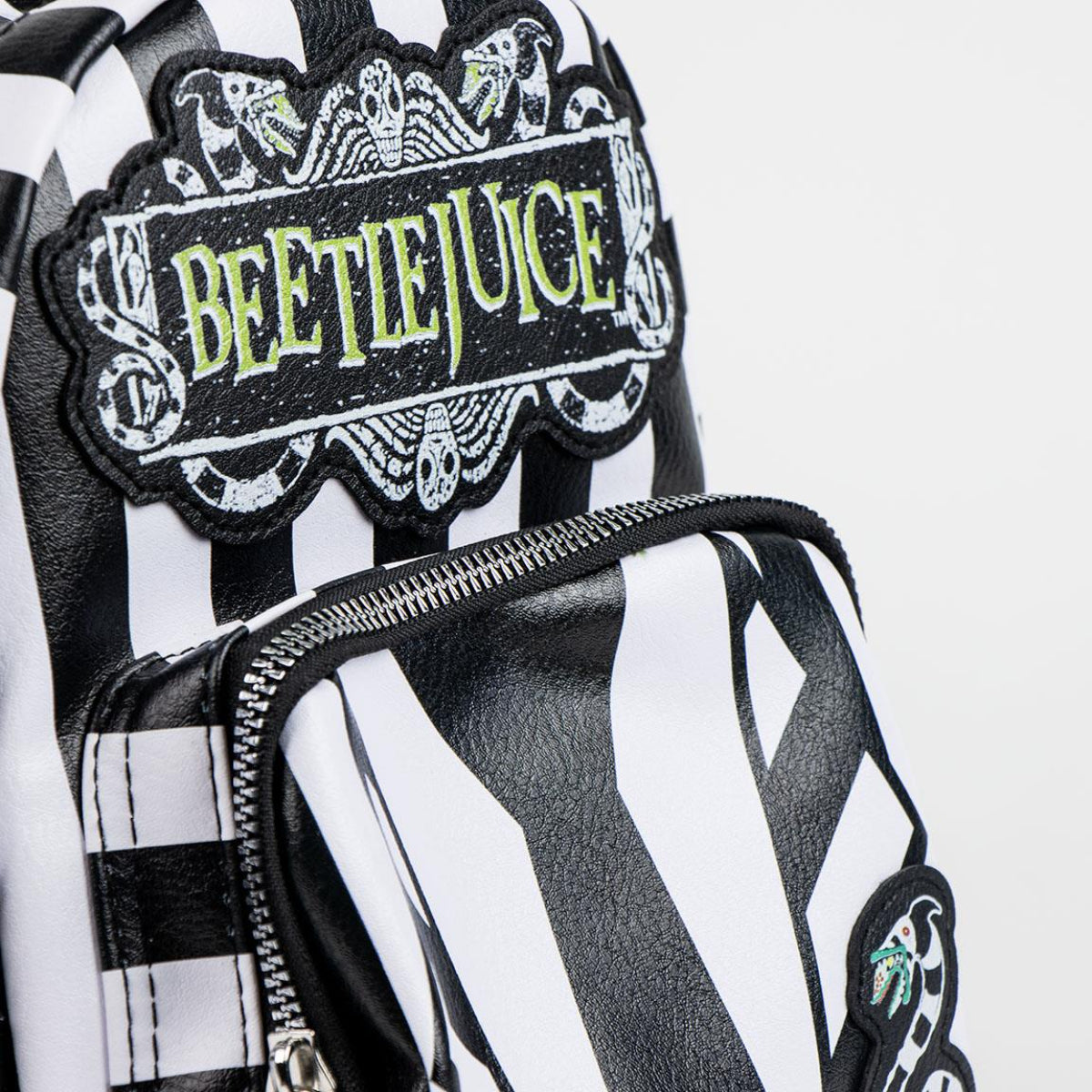 Beetlejuice Rucksack Damen Casual Rucksack Kunstleder – Gothic Tasche