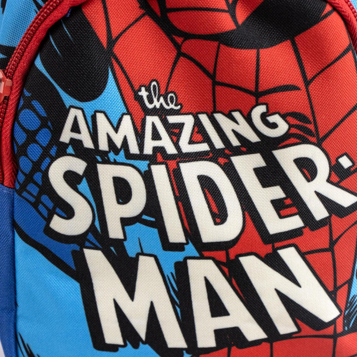 Spiderman Kinderrucksack – Marvel Schulranzen mit Bandolier-Design für Jungen