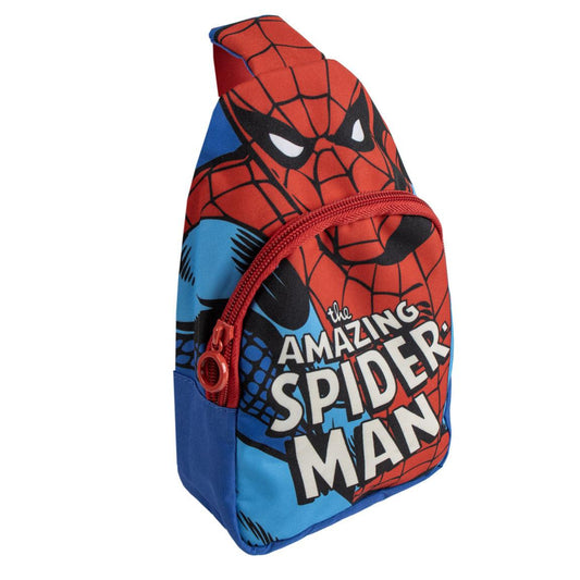 Spiderman Kinderrucksack – Marvel Schulranzen mit Bandolier-Design für Jungen