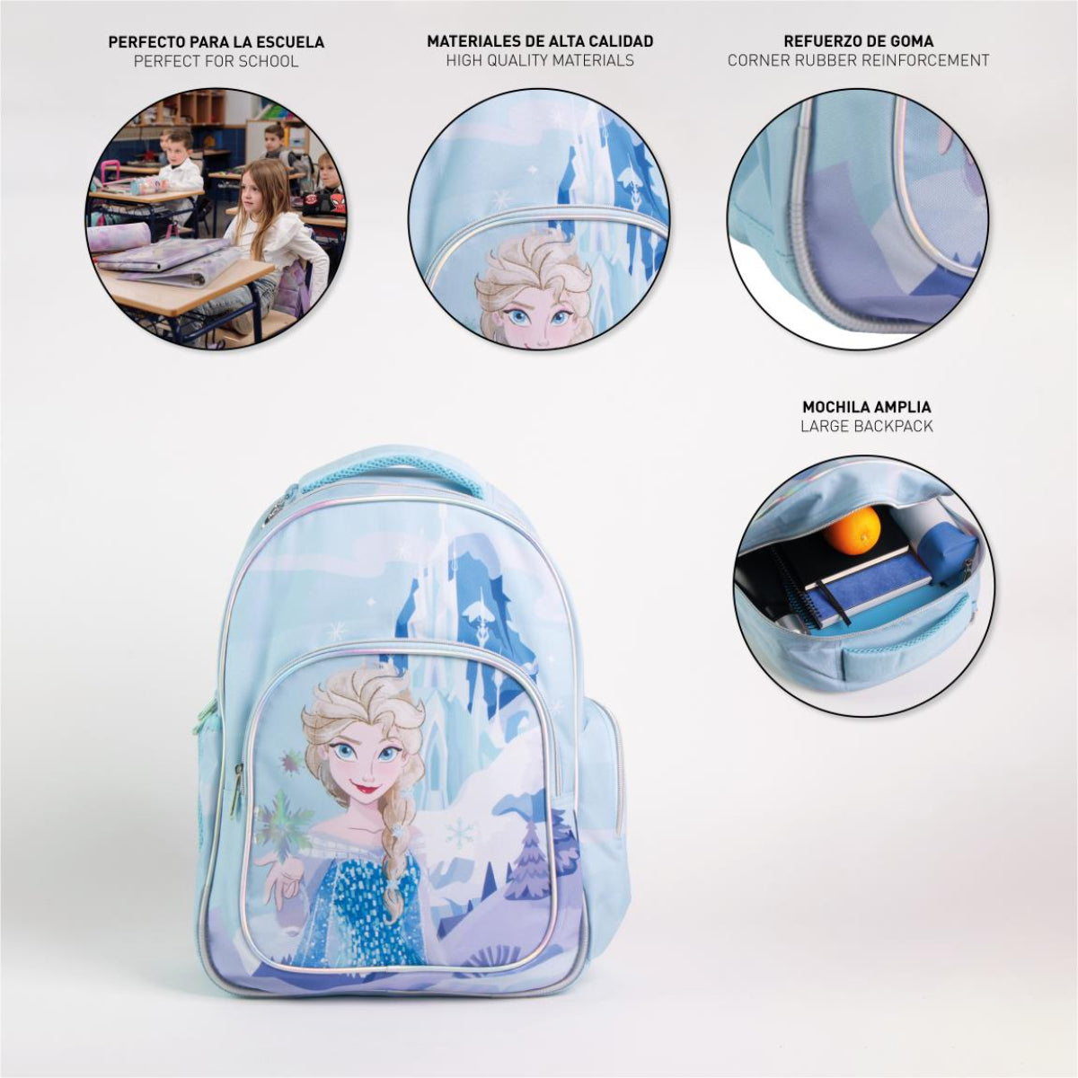 Disney Frozen Rucksack für Kinder – Freizeitrucksack & Kinderrucksack für Schule & Ausflüge