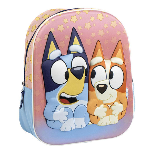 Bluey Kinderrucksack – 3D Motiv Rucksack für Jungen & Mädchen