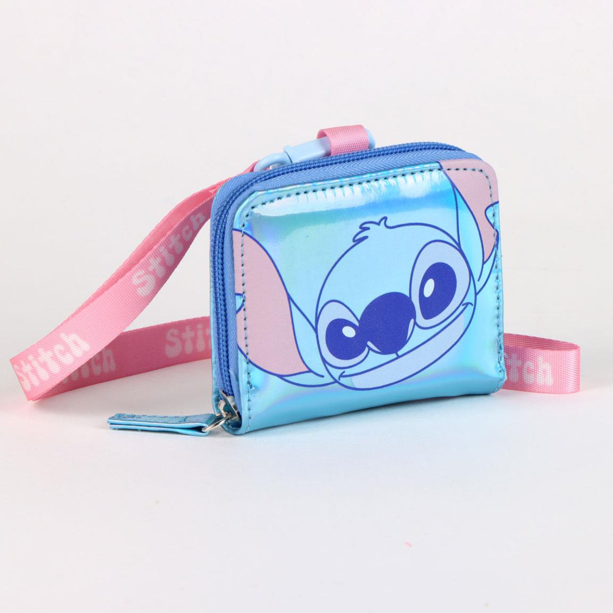 Disney Stitch Geldbörse Kinder Portemonnaie schimmernd Display
