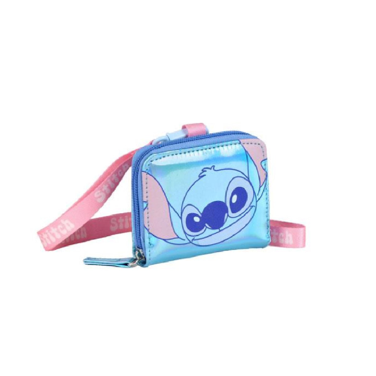 Disney Stitch Geldbörse Kinder Portemonnaie schimmernd Display