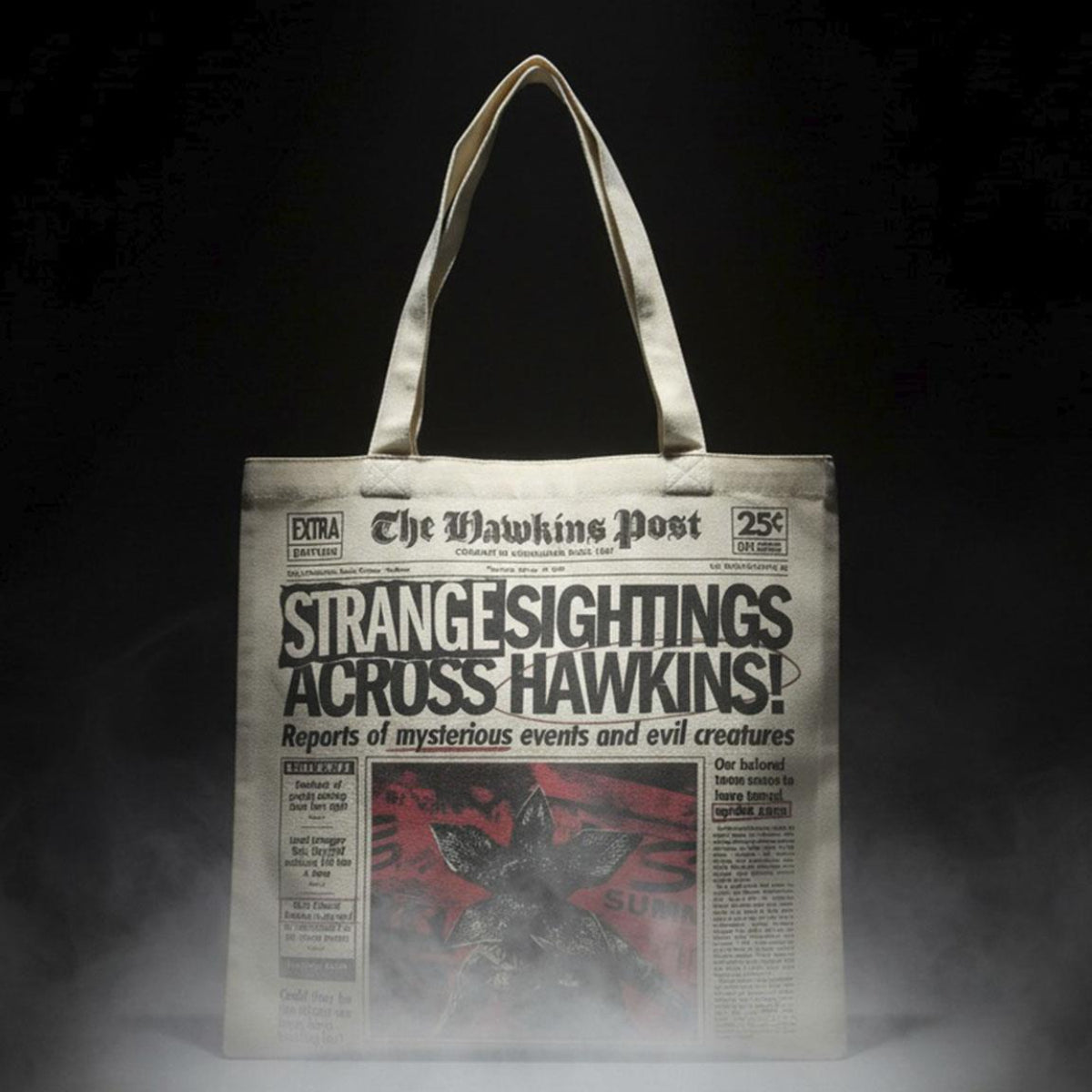 Stranger Things Shopping Bag Tragetasche Stofftasche Einkaufstasche Polyester Baumwolle