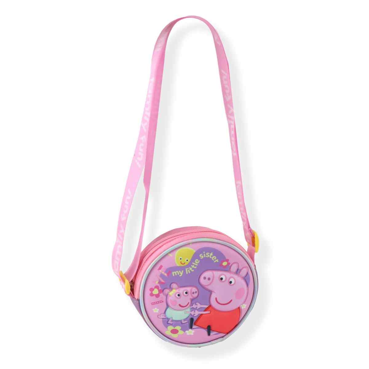Peppa Pig Kinder Schultertasche 3D Design für Kleinigkeiten