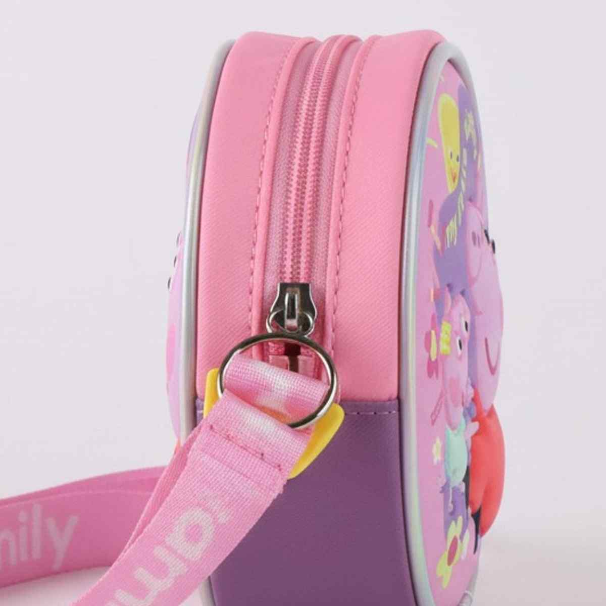 Peppa Pig Kinder Schultertasche 3D Design für Kleinigkeiten