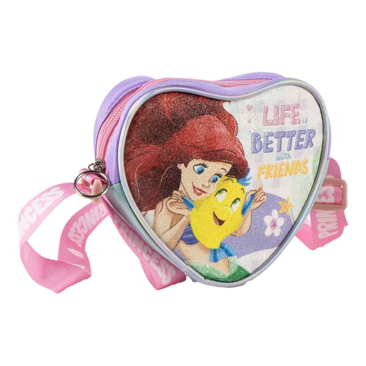 Disney Princess 3D Herz Tasche für Kinder kompakte Umhängetasche
