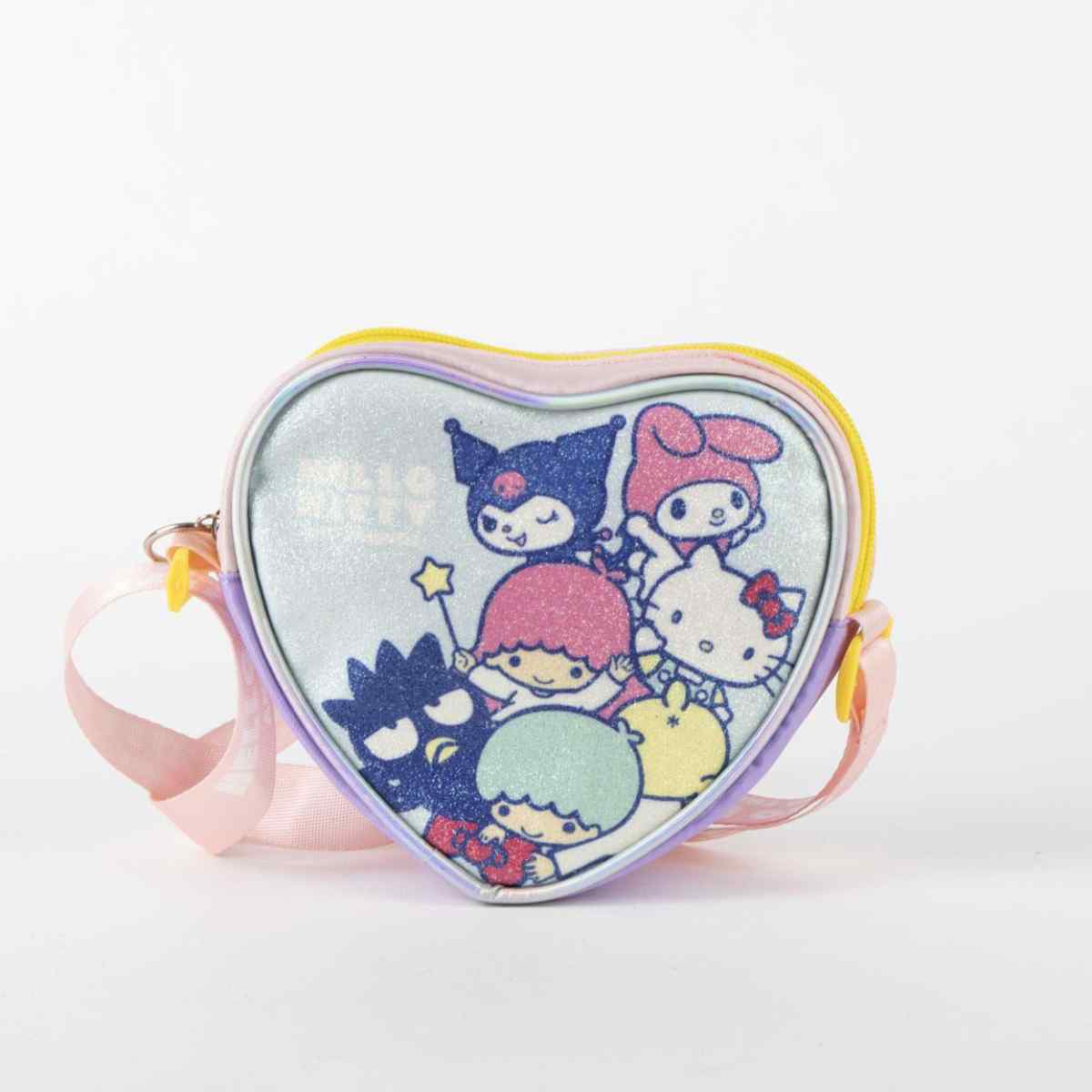 Hello Kitty Kinder Schultertasche Herz Design für Kleinigkeiten