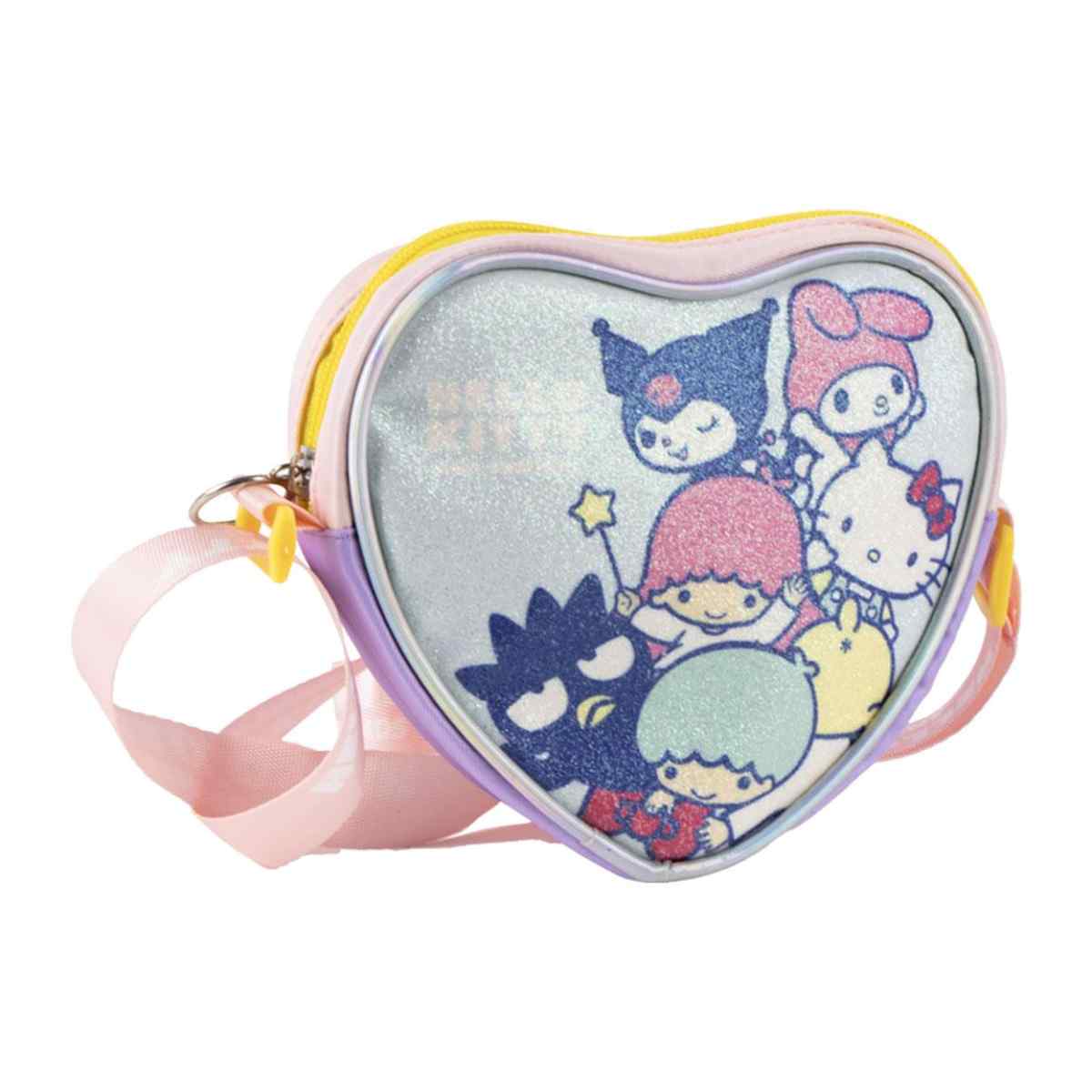 Hello Kitty Kinder Schultertasche Herz Design für Kleinigkeiten