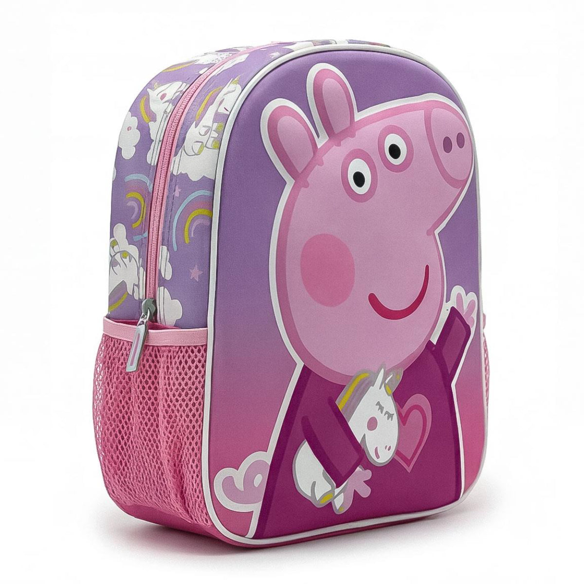 Peppa Pig 3D Kinderrucksack für Kleinkinder leichter Rucksack für Alltag und Ausflüge